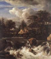 Jacob van Ruisdael - Waterfall IN A Rocky Landscape